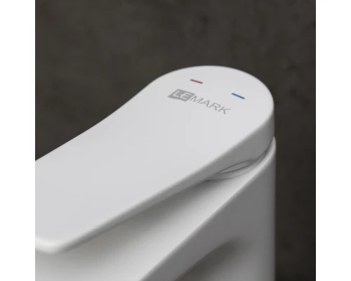 Bronx Смеситель для умывальника средний, монолитный, белый, LM, LM3737MW