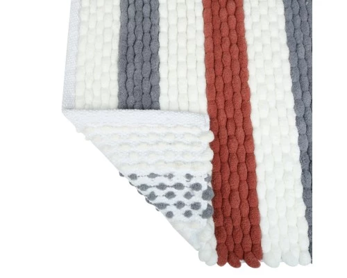 Коврик для ванной 1-ый Fixsen AMBER, FX-8040X, mix (синий+красный+белый), 50х80см 