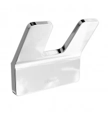 Крючок двойной SMOOTH LINE для полотенец, хром