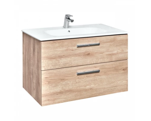 VICTORIA Тумба под раковину 80 городской дуб 2 ящика  ROCA