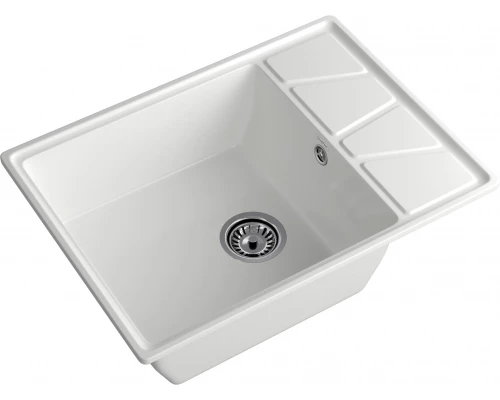 GRANFEST Мойка композит VERTEX, GF-V-680L, чаш+кр 680*500, иней