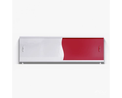 КОМБИ Экран для ванны 170 см, полистирол,(красный-P23), ALAVANN