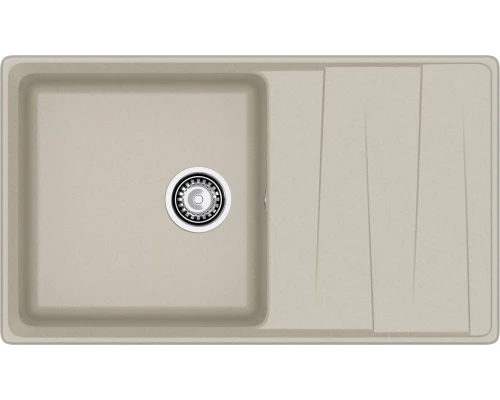 GRANFEST Мойка композит LEVEL, GF-LV-860L, чаш+кр 860*500, топаз