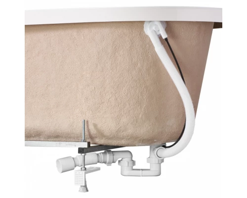 Монтажный комплект для ванны ИБИЦА 150х100 см. (рама, слив-перелив с сифоном, крепеж к стене, крепеж