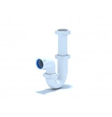 Сифон Ани 1 1/2"*40 прямоточный без выпуска, ANI PLAST