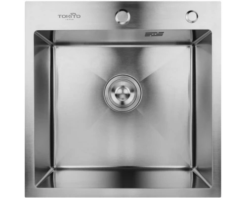 Кухонная мойка TOKITO OKA врезная 50х50 см нержавеющая сталь (TOK-OKA-5050-ST)