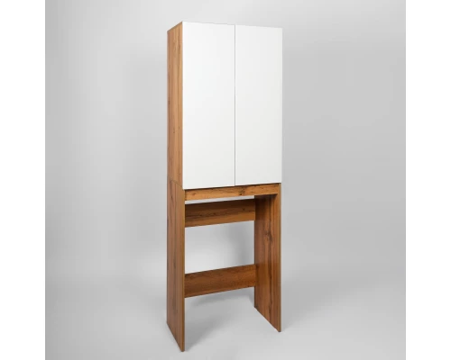 Шкаф-колонна для стиральной машины VIANT БОСТОН 65 напольный дуб вотан/белый (VBOS645-SHSM)