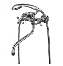 Promotion Смеситель для ванны, круг.пов.излив 300мм держ.на теле лейка, р/ДВ, хром, LM, LM6041C