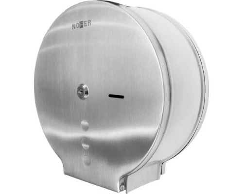 Диспенсер для туалетной бумаги Nofer круглый из нержавеющей стали матовый 280*272*115