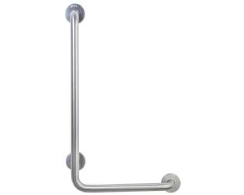 Поручень угловой правый  для людей с ограниченными возможностями, матовый.
