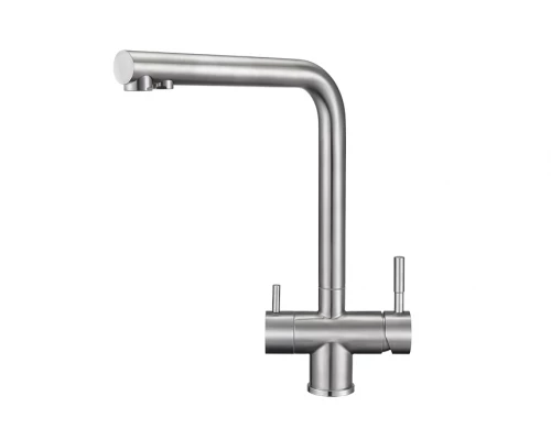 2305, НЕРЖ Смеситель для кухни однорыч., с подкл. для питьевой воды GRANULA