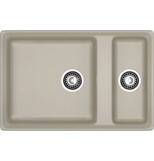 GRANFEST Мойка композит LEVEL, GF-LV-760K, 1.5-чаши 760*500, топаз