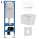 Комплект 3в1 IBERICA BLANCA инсталляция SILENCIO MINI, унитаз TOLEDO ALTO белый, кнопка смыва CRYSTAL-R белый глянцевый (IB.001M.TLA.234.2210)