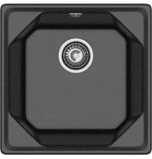 GRANFEST Мойка композит UNIQUE, GF-U-500, 1-чаша 500*500, черный