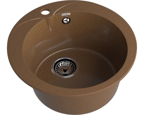 GRANFEST Мойка композит RONDO GF-R--480  D=480 мм  терракот  арт.GF-