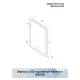 Зеркало Glamour LED 500x700