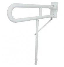 Поручень откидной 800 мм усиленный со специальной ножкой-креплением к полу с нейл. покрытием, шт