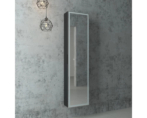 Зеркало-шкаф Mirror Box black Led 400х1600