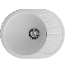 GRANFEST Мойка композит RONDO GF-R--580L  чаша с крылом 579*445 мм  иней арт.GF-