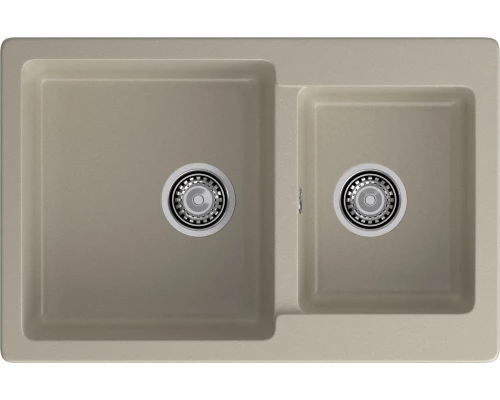 GRANFEST Мойка композит PRACTIK GF-P--780K  2 чаши 780*510 мм  топаз  арт.GF-