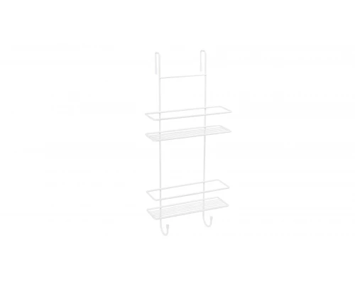 Полка для душевой кабины двухэтажная белая Fixsen FX-740W-2