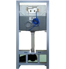 879235pKA00 Комплект: Инсталляция  120 ECO Sanitarblock pneumatic+Панель слива KARISMA, хр. гл. OLI