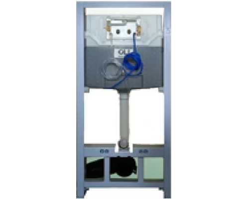 879235pKA00 Комплект: Инсталляция  120 ECO Sanitarblock pneumatic+Панель слива KARISMA, хр. гл. OLI