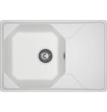GRANFEST Мойка композит UNIQUE, GF-U-740L, чаш+кр 740*500, иней