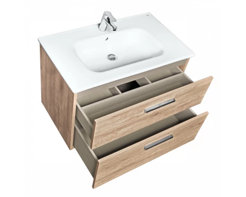 VICTORIA Тумба под раковину 80 городской дуб 2 ящика  ROCA
