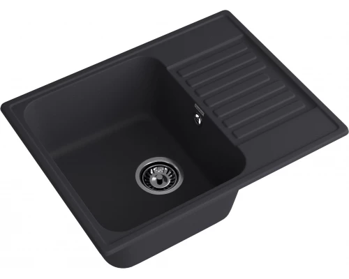 GranFest QUARZ (ECO-13) Мойка чаша+кр 620*480 (черный)