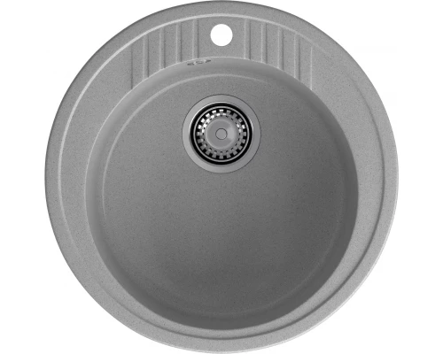 GRANFEST Мойка композит RONDO GF-R--520   D=520 мм   серый  арт.GF-