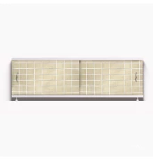 КЛАССИК Экран для ванны 150 см, полистирол,(плитка бежевая-045), ALAVANN