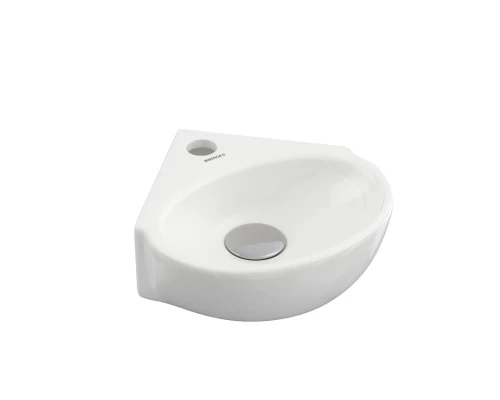 Раковина Small, накладная, 30 см, угловая, прямоугольная, белый глянец, BERGES