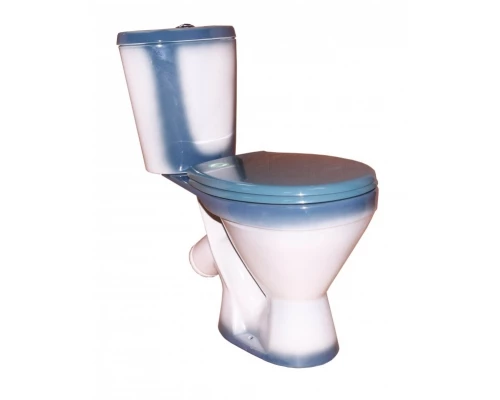 ЭЛЕГАНТ Унитаз-компакт косой вып., нижн. подвод, с арм. и сид. "Уклад", крепл., зеленый ROSA