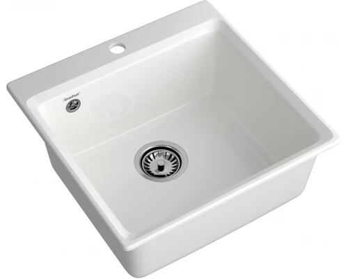 GRANFEST Мойка композит LEVEL, GF-LV-510, чаша 510*500, иней