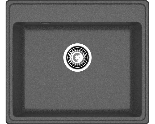 GRANFEST Мойка композит VERTEX, GF-V-580, чаша 580*500, графит