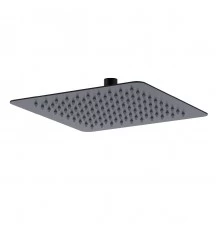 Лейка душевая верхняя, квадратная, 250х250мм, черный, LM,  LM9487BL