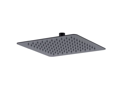 Лейка душевая верхняя, квадратная, 250х250мм, черный, LM,  LM9487BL