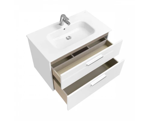 VICTORIA Тумба под раковину VICTORIA 80, 2 ящика, белый гл., ROCA