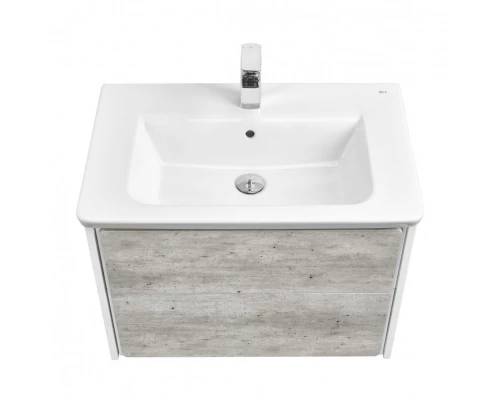 RONDA Тумба под раковину GAP 70, бетон/белый глянец, ROCA