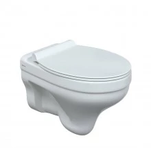 Унитаз подвесной ALBIT S Rimless, сиденье Top Slim SO, микролифт, быстросъем, белый, BERGES