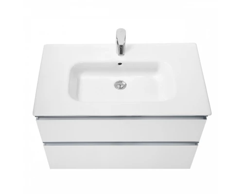 GAP Тумба под раковину GAP 80, белый глянец, 2 ящ., ROCA