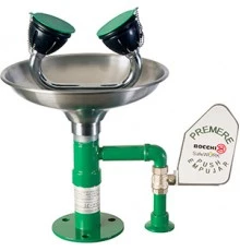 Душ для промывки глаз из нержавеющей стали настольный с пусковым рычагом SC410SS, шт