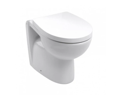VICTORIA NORD Чаша унитаза напольного, горизонтальный выпуск, белая. ROCA