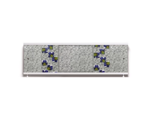 ОПТИМА_Decor Экран для ванны 150 см,ПВХ с офсетной печатью,(клематис малый-006), ALAVANN