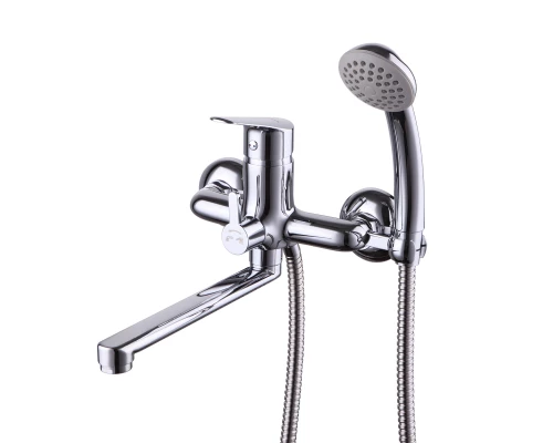 Partner Смеситель для ванны, плоск.пов.излив 200мм держ.на теле, р/ОД, хром, LM, LM6513C