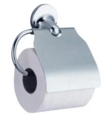 Держатель для туалетной бумаги горизонтальный с крышкой Hotel