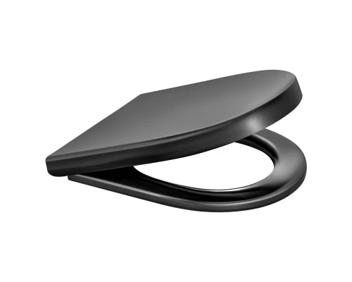 Сиденье Geo Black SO, , дюропласт, микролифт, быстросъемное, черное, BERGES