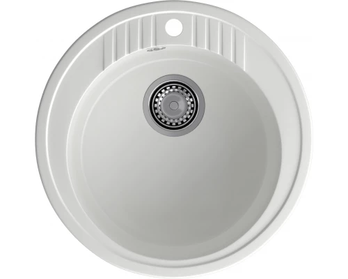 GRANFEST Мойка композит RONDO GF-R--520   D=520 мм   иней   арт.GF-