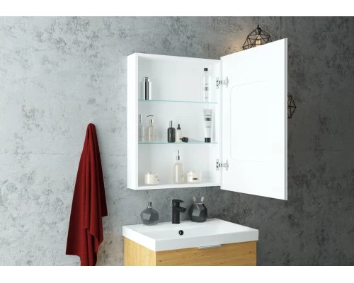 Зеркало-шкаф Allure LED 550х800 правый с розеткой